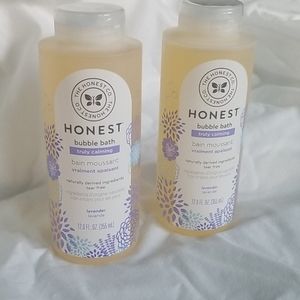 Honest Co Bubble Bath Duo. Lavender. BRAND NEW
